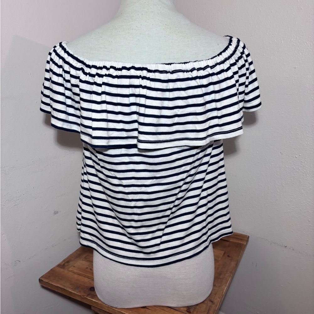 Splendid Ruffle Striped Top - Picture 8 of 10